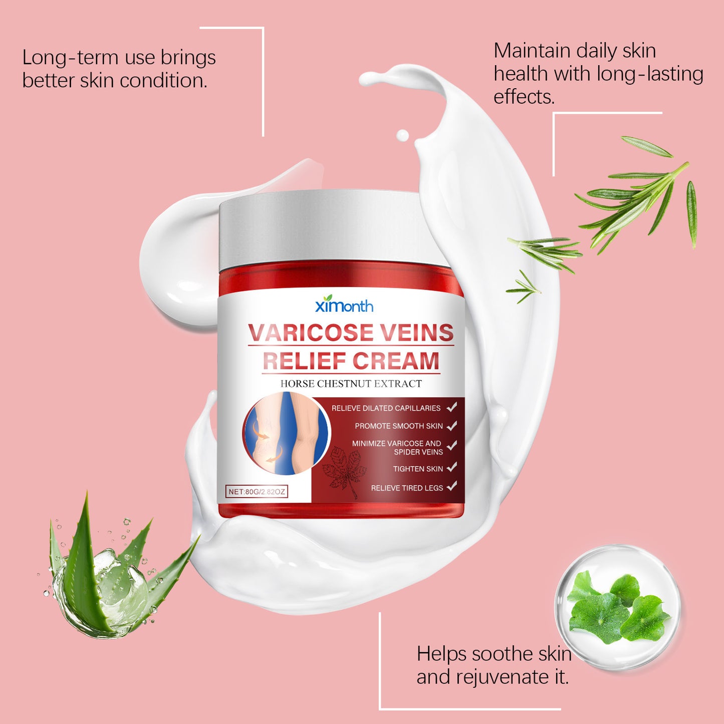Leg Care Comfortable Leg Moisturizing Skin Body Massage Cream