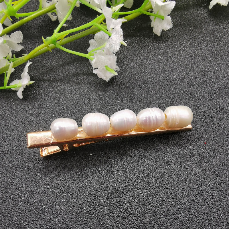 Hair Accessories Natural Shell Freshwater Pearl Hairpin