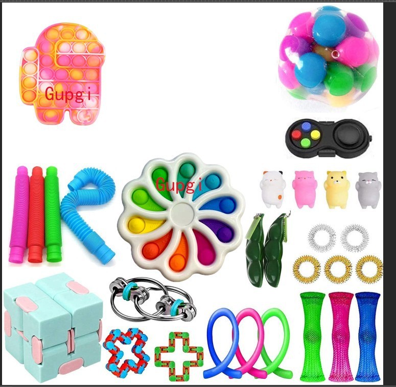 Vent Ice Cream Edamame Finger Massage Pressing Board Toy