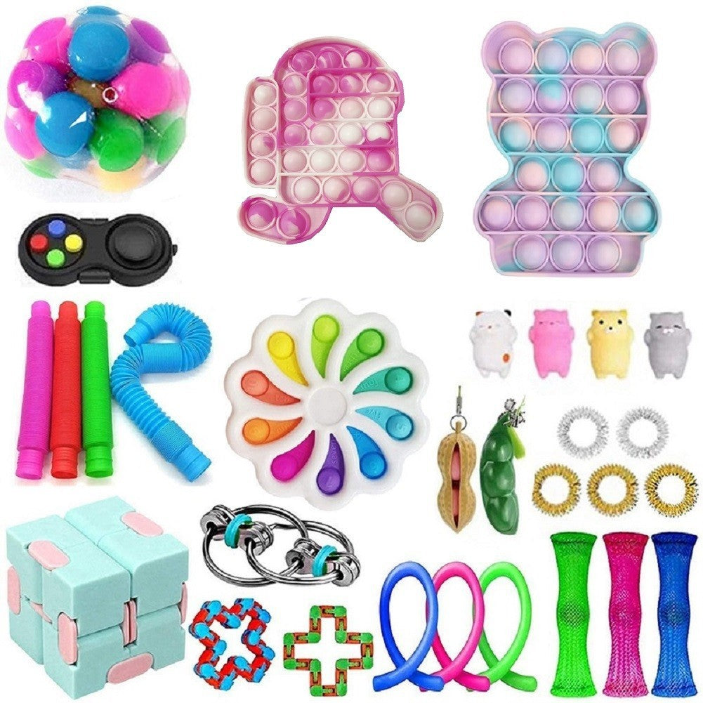 Vent Ice Cream Edamame Finger Massage Pressing Board Toy