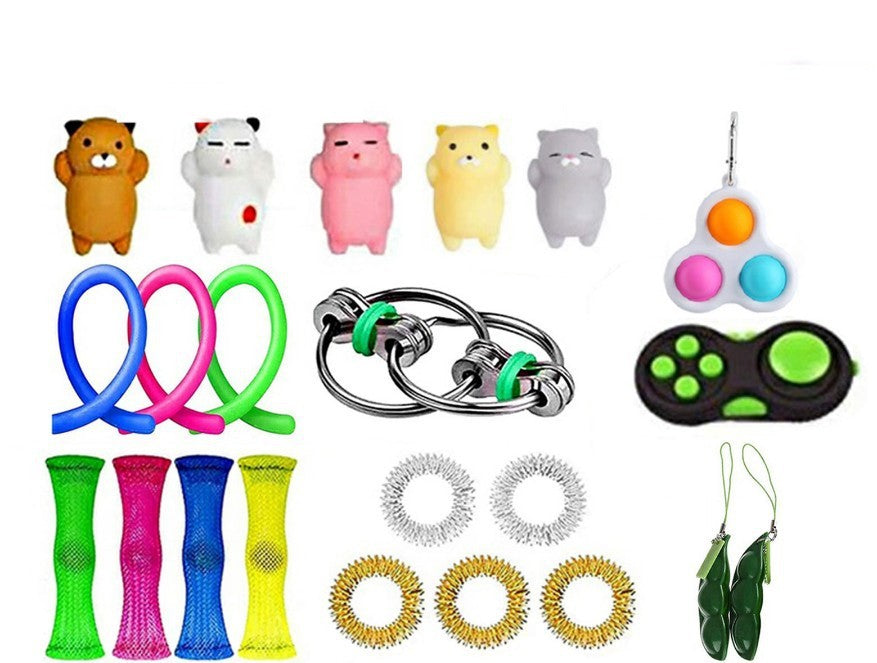 Vent Ice Cream Edamame Finger Massage Pressing Board Toy