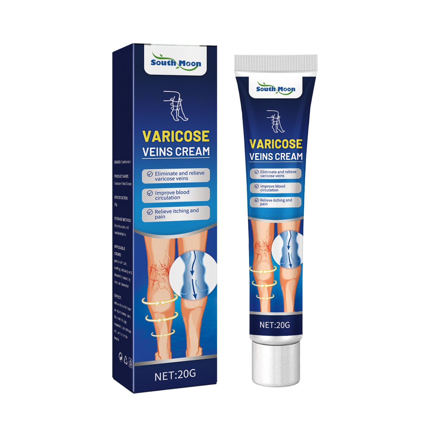 Vein Massage Qu Zhang Cream Repair Bulge Venation