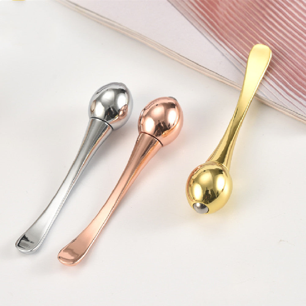Metal Ball Round Head Eye Cream Stick Facial Dual-use Cream Massage Spoon