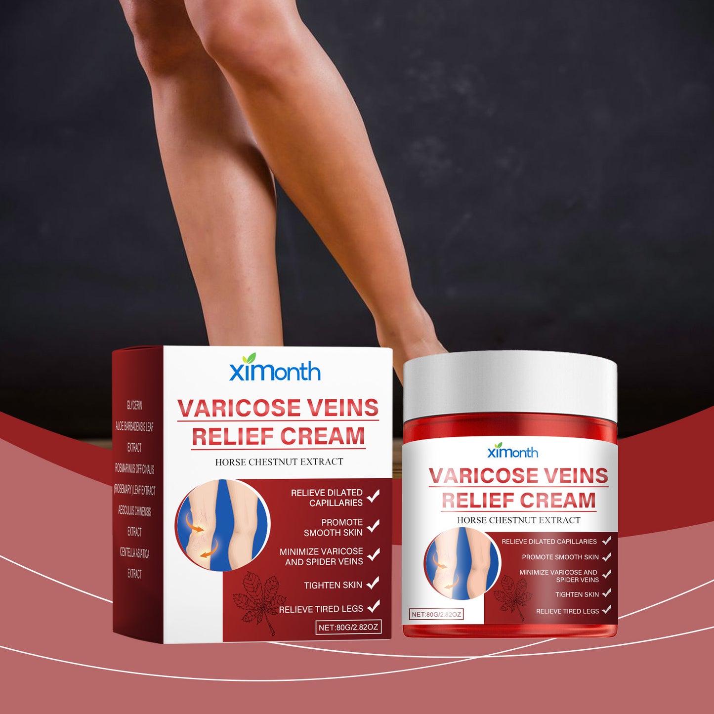 Leg Care Comfortable Leg Moisturizing Skin Body Massage Cream