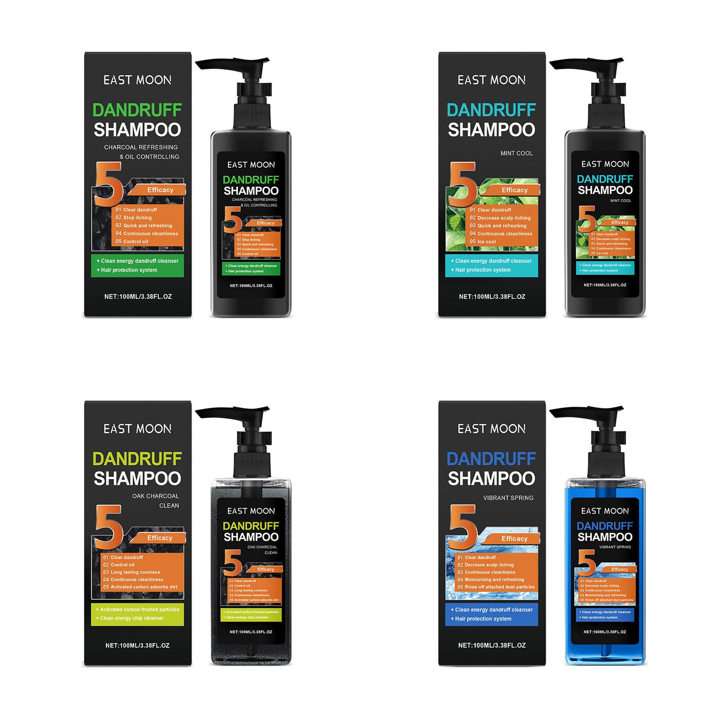 Men's Shampoo Series Daily Cleaning Deep Clean Silky Shiny Cool Shampoo