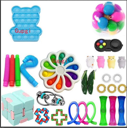 Vent Ice Cream Edamame Finger Massage Pressing Board Toy
