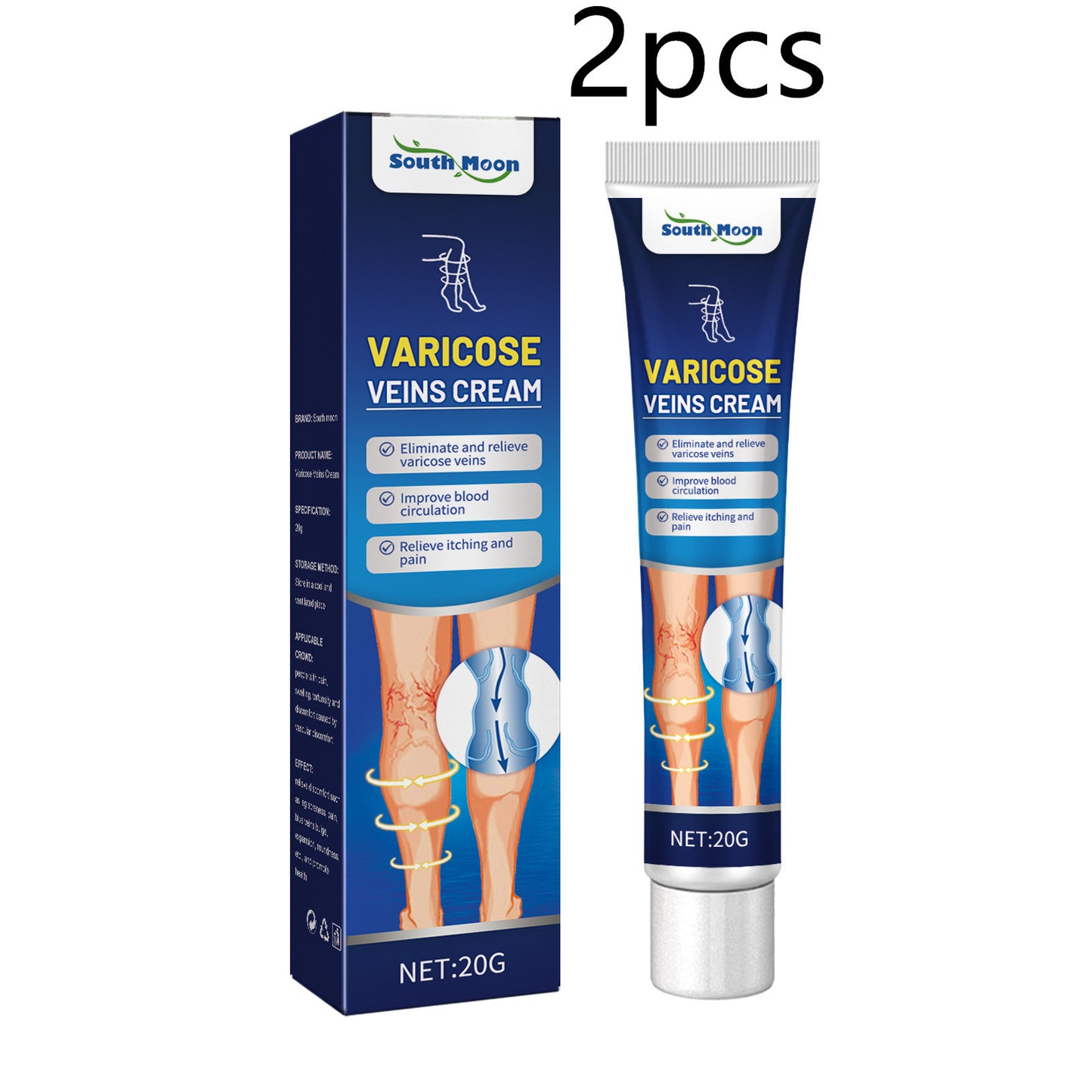 Vein Massage Qu Zhang Cream Repair Bulge Venation