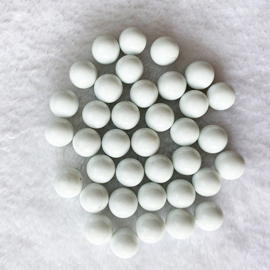 Cream Solid Color Marbles Glass Ball Massage Chinese Checkers