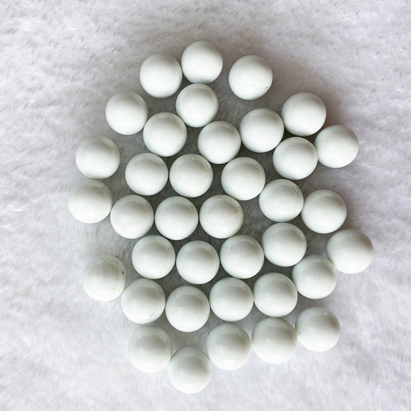 Cream Solid Color Marbles Glass Ball Massage Chinese Checkers