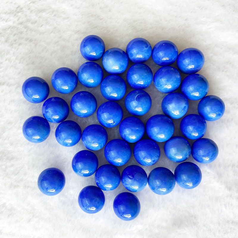 Cream Solid Color Marbles Glass Ball Massage Chinese Checkers